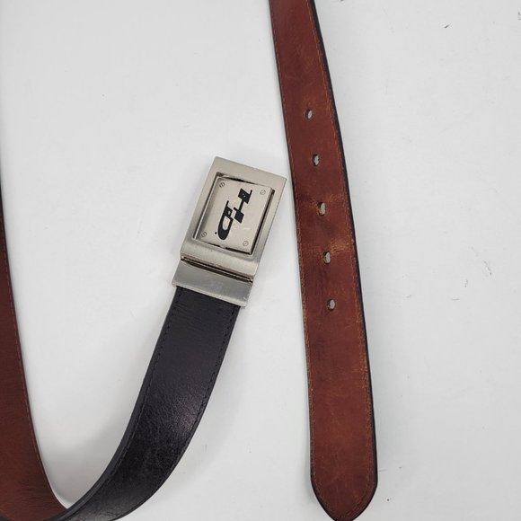 Harley Davidson Reversible Buckle Black Brown Leather Belt - 36 - Picture 6 of 7